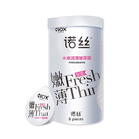 Bao cao su Nox Fresh Thin 003 HA siêu mỏng nhiều gel hộp 8 cái