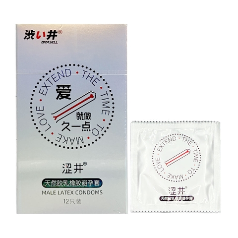 Bao cao su Drywell Long Lasting kéo dài quan hệ hộp 12 cái