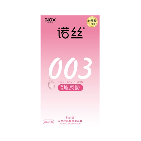 Bao cao su Nox 003 Ultra Thin Smoothing siêu mỏng nhiều gel hộp 6 cái