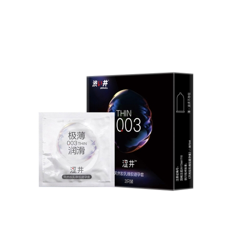 Bao cao su Drywell Ultra Thin 003 siêu mỏng hộp 3 cái