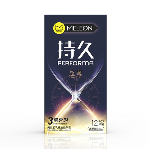 Bao cao su Meleon Performa 3 Times Ultra Thin hộp 12 chiếc
