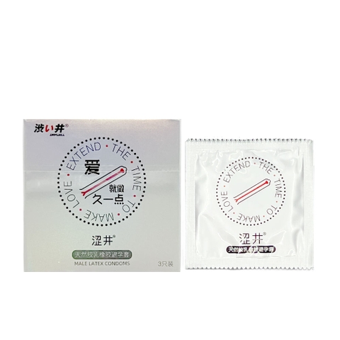 Bao cao su Drywell Long Lasting kéo dài quan hệ hộp 3 cái