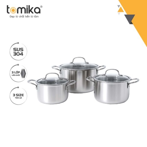 Nồi Inox Tomika TM-TRINUS L3 24cm
