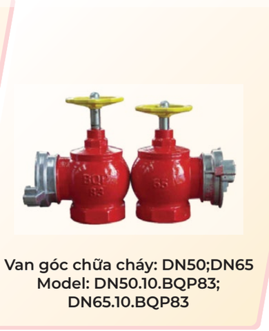 Van Góc chữa cháy DN50, DN65 83MEC