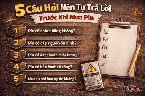 5 Câu Hỏi Nên Tự Trả Lời Trước Khi Mua Pin