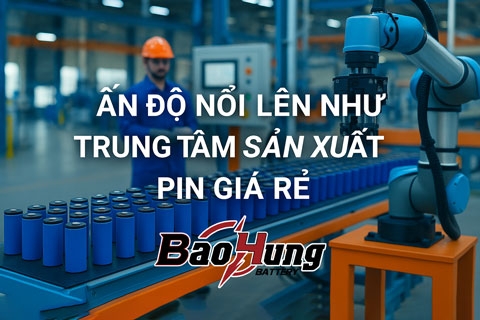 Ấn Độ Nổi Lên Như Trung Tâm Sản Xuất Pin Giá Rẻ
