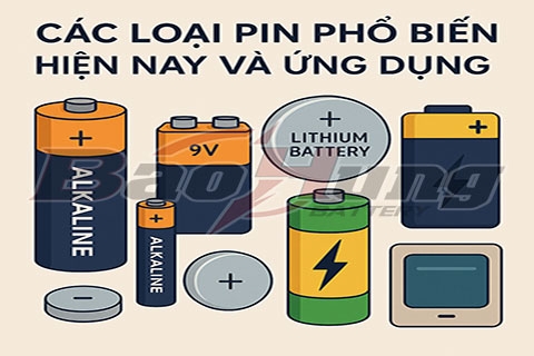 Các Loại Pin Phổ Biến Hiện Nay Và Ứng Dụng Thực Tế