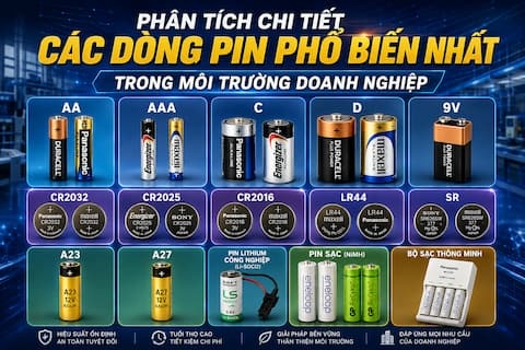 Các Loại Pin Được Doanh Nghiệp Tại TP.HCM Sử Dụng Nhiều Nhất