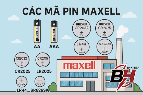 Danh Sách Các Mã Pin Maxell Đầy Đủ Nhất