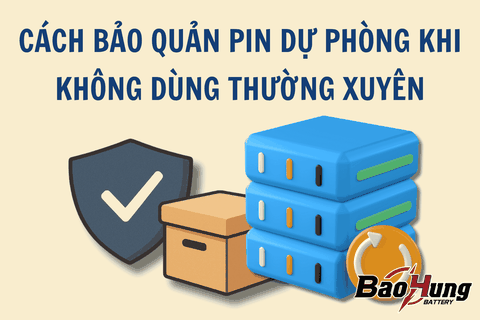 Cách Bảo Quản Pin Dự Phòng Khi Không Dùng Thường Xuyên