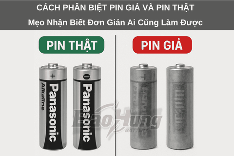 Cách Phân Biệt Pin Giả Và Pin Thật – Mẹo Nhận Biết Đơn Giản Ai Cũng Làm Được