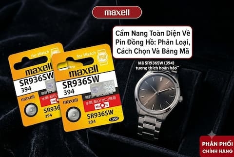 Cẩm Nang Toàn Diện Về Pin Đồng Hồ: Phân Loại, Cách Chọn Và Bảng Mã