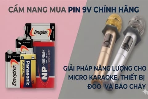 Cẩm Năng Mua Pin 9V Chính Hãng: Giải Pháp Năng Lượng Cho Micro Karaoke, Thiết Bị Đo Và Báo Cháy