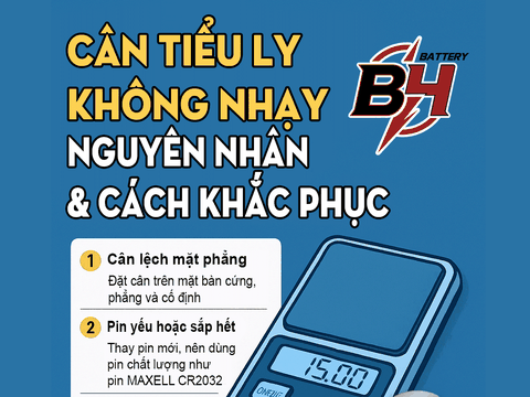Cân Tiểu Ly Không Nhạy – Nguyên Nhân & Cách Khắc Phục Hiệu Quả