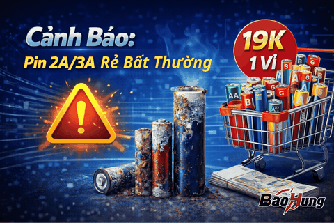 Cảnh Báo: Pin 2A/3A Rẻ Bất Thường Có Thể Là Hàng Kém Chất Lượng (Dễ Chảy Nước)