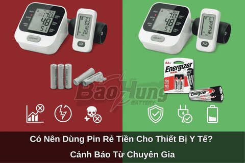 Có Nên Dùng Pin Rẻ Tiền Cho Thiết Bị Y Tế? Cảnh Báo Từ Chuyên Gia