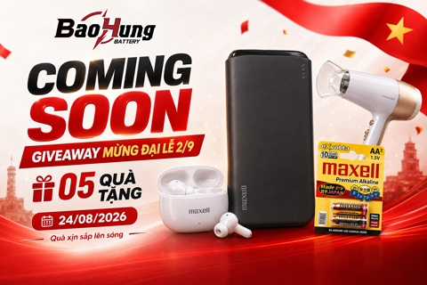 Coming Soon Giveaway Mừng Đại Lễ 2/9 – 05 Phần Quà Hấp Dẫn