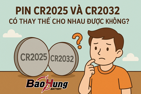 Pin CR2025 Và CR2032 Có Thay Thế Cho Nhau Được Không?