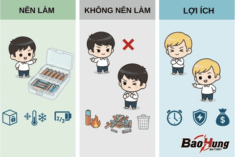 Hướng Dẫn Bảo Quản Pin Khi Không Dùng – Giữ Hiệu Suất Lâu Dài, An Toàn Và Tiết Kiệm