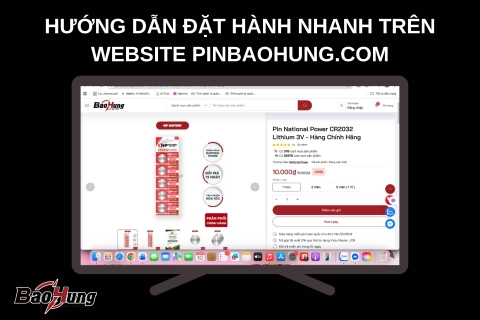Hướng Dẫn Đặt Hàng Nhanh Trên Website Pinbaohung.com