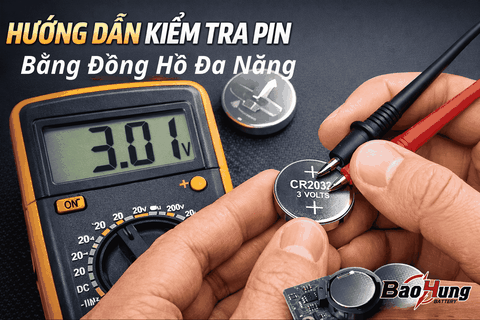 Hướng Dẫn Kiểm Tra Pin Bằng Đồng Hồ Đa Năng (VOM) Đúng Kỹ Thuật