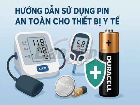 Hướng Dẫn Sử Dụng Pin An Toàn Cho Thiết Bị Y Tế – Bảo Vệ Sức Khỏe