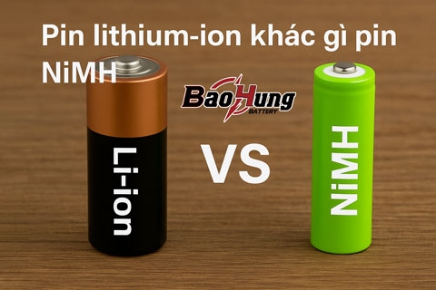 Pin Lithium-Ion Khác Gì Pin NiMH? So Sánh Chi Tiết Cho Người Dùng