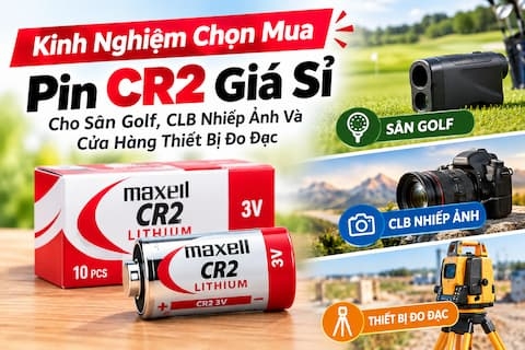 Kinh Nghiệm Chọn Mua Pin CR2 Giá Sỉ Cho Sân Golf, CLB Nhiếp Ảnh Và Cửa Hàng Thiết Bị Đo Đạc