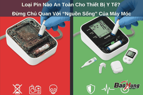 Loại Pin Nào An Toàn Cho Thiết Bị Y Tế? – Đừng Chủ Quan Với “Nguồn Sống” Của Máy Móc