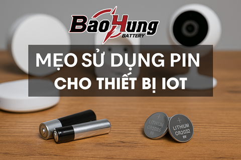 Mẹo Sử Dụng Pin Cho Thiết Bị IoT Bền Lâu & Tiết Kiệm