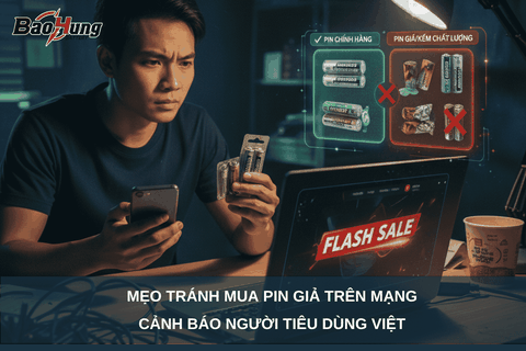 Mẹo Tránh Mua Phải Pin Giả Trên Mạng – Cảnh Báo Người Tiêu Dùng Việt