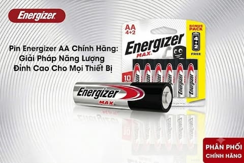 Pin Energizer AA Chính Hãng: Giải Pháp Năng Lượng Đỉnh Cao Cho Mọi Thiết Bị