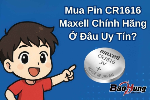 Mua Pin CR1616 Maxell Chính Hãng Ở Đâu Uy Tín?
