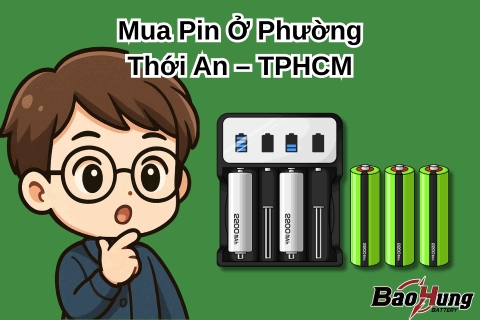 Mua Pin Ở Phường Thới An – TPHCM: Ở Đâu Uy Tín, Giá Tốt, Đảm Bảo Chính Hãng?