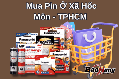 Mua Pin Ở Xã Hóc Môn – TP.HCM