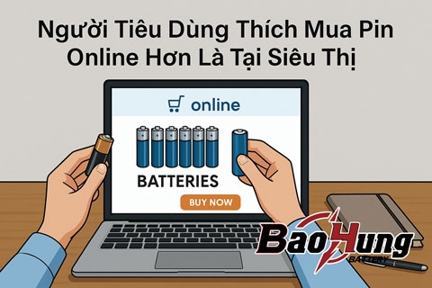 Người Tiêu Dùng Thích Mua Pin Online Hơn Là Tại Siêu Thị