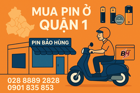 Mua Pin Tại Quận 1 – Uy Tín, Giao Nhanh Tận Nơi