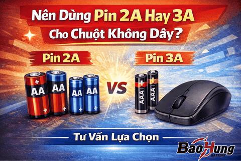 Nên Dùng Pin 2A Hay 3A Cho Chuột Không Dây?