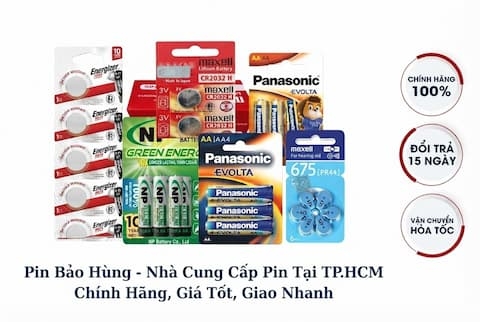 Nhà Cung Cấp Pin Tại TP.HCM Chính Hãng, Giá Tốt, Giao Nhanh