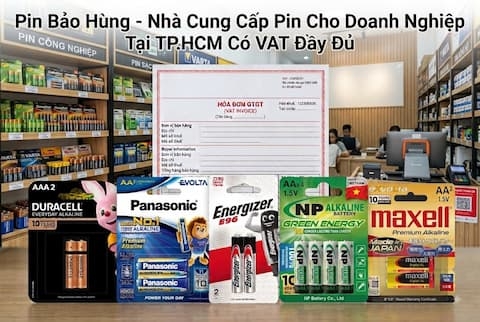 Nhà Cung Cấp Pin Cho Doanh Nghiệp Tại TP.HCM Có VAT Đầy Đủ