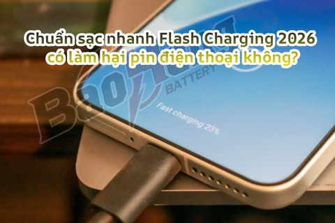 Chuẩn sạc nhanh Flash Charging 2026 có làm hại pin điện thoại không?