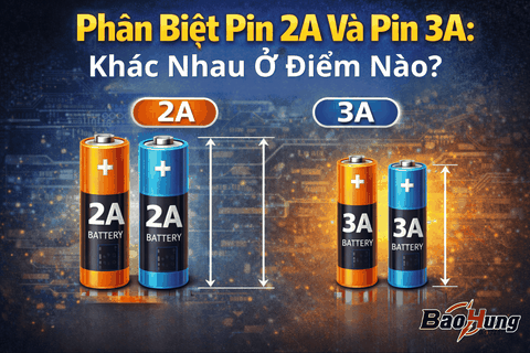 Phân Biệt Pin 2A Và Pin 3A: Khác Nhau Ở Điểm Nào?