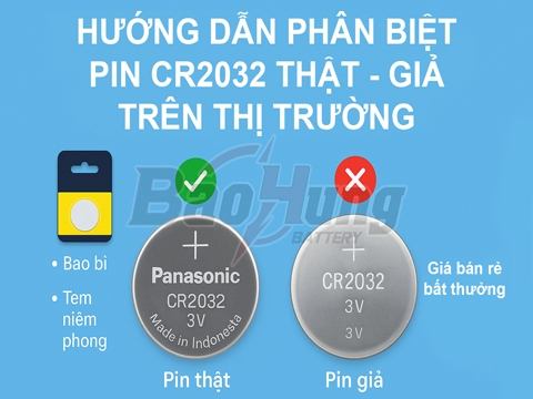 Hướng Dẫn Phân Biệt Pin CR2032 Thật Giả Trên Thị Trường