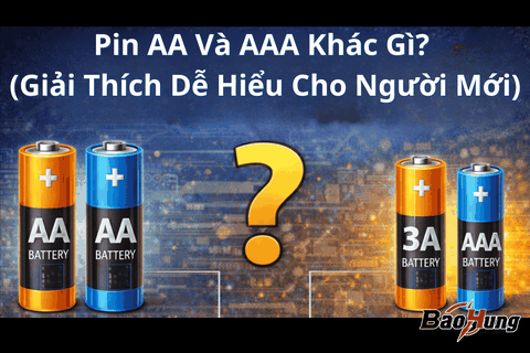Pin AA Và AAA Khác Gì? (Giải Thích Dễ Hiểu Cho Người Mới)