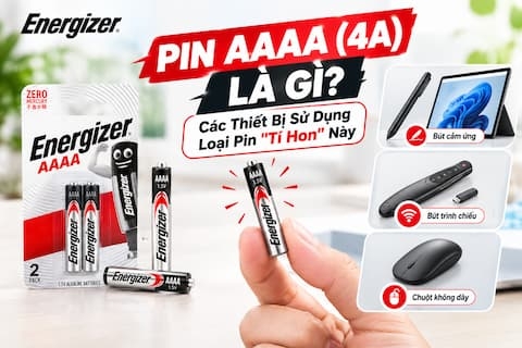 Pin AAAA (4A) Là Gì? Các Thiết Bị Sử Dụng Loại Pin 