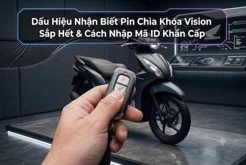 Dấu Hiệu Nhận Biết Chìa Khóa Vision Sắp Hết Pin & Cách Nhập Mã ID Khẩn Cấp