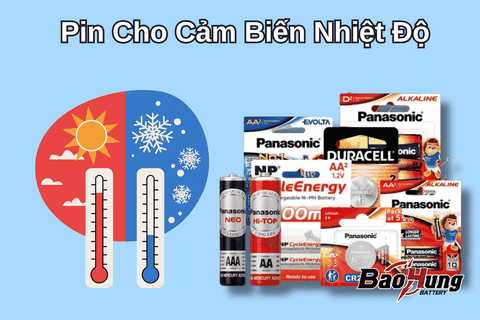Pin Cho Cảm Biến Nhiệt Độ