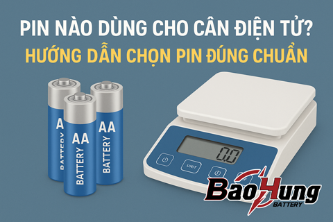 Pin Nào Dùng Cho Cân Điện Tử? Hướng Dẫn Chọn Pin Đúng Chuẩn