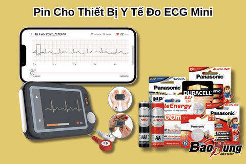 Pin Cho Thiết Bị Y Tế Đo ECG Mini