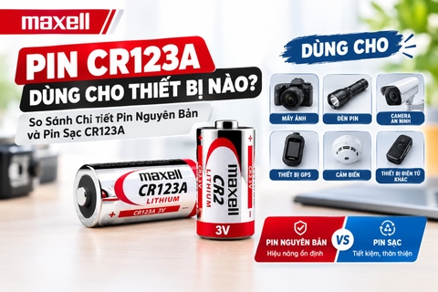 Pin CR123A Dùng Cho Thiết Bị Nào? So Sánh Chi Tiết Pin Nguyên Bản Và Pin Sạc CR123A